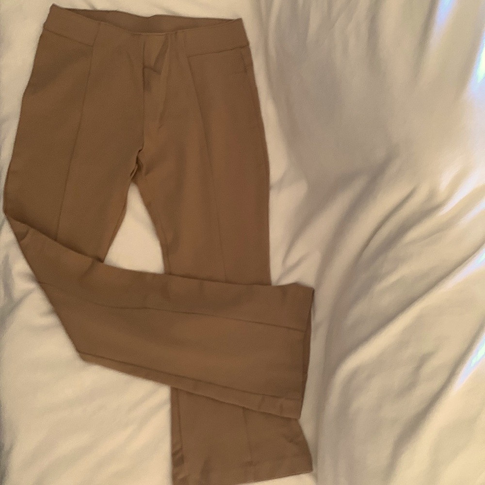Women’s Khaki Dress pants with slight Bootleg